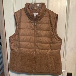 Brown Quilted Puffer Vest